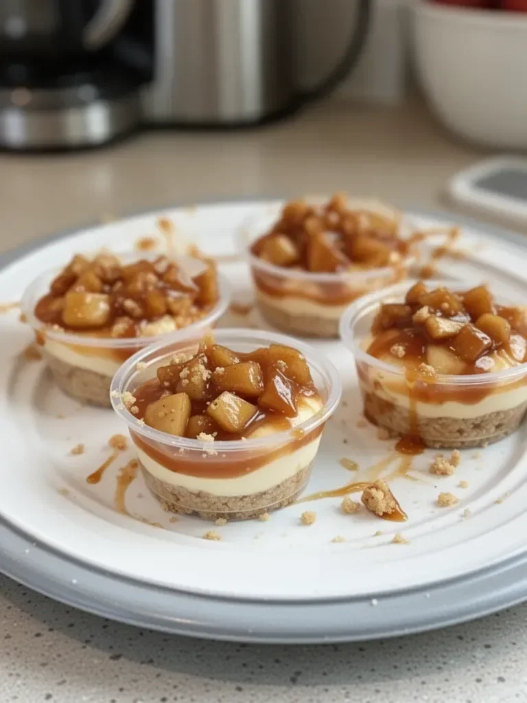 Easy No Bake Caramel Apple Dessert Cups