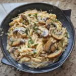 Easy One-Pot Creamy Mushroom Orzo