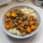 Easy Roasted Butternut Squash with Ground Turkey