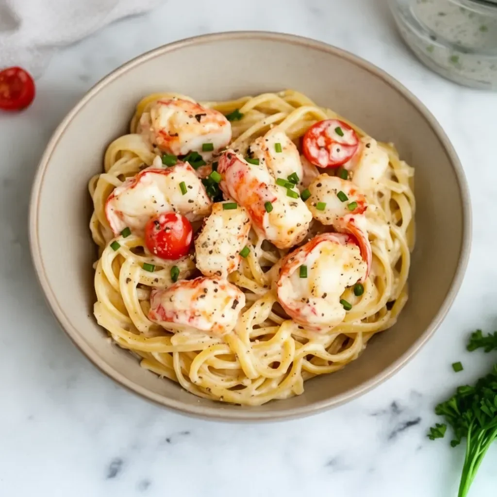 Elegant Lobster Tail Pasta