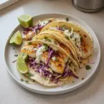 Fish Tacos with Cabbage Slaw