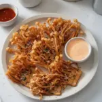 Fried Enoki Mushrooms