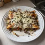 Ground Venison Green Enchilada Casserole
