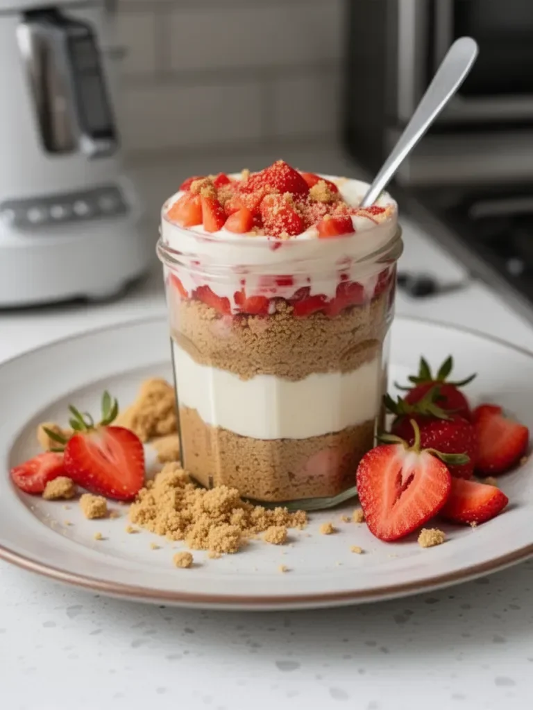 High Protein Cheesecake Jars Recipe