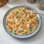 Indulge in Creamy Chicken Pot Pie Orzo for a Cozy Dinner