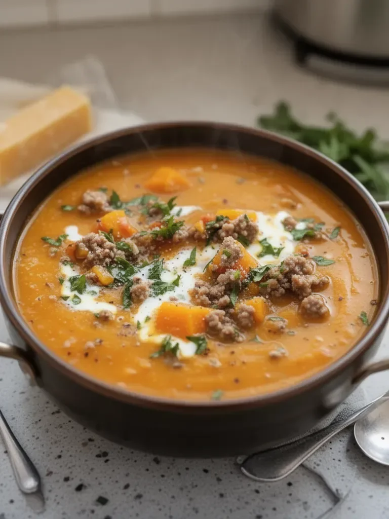 Italian Sausage Butternut Squash Soup