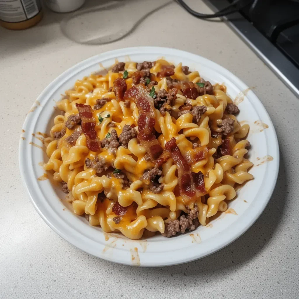 Loaded Bacon Cheeseburger Pasta