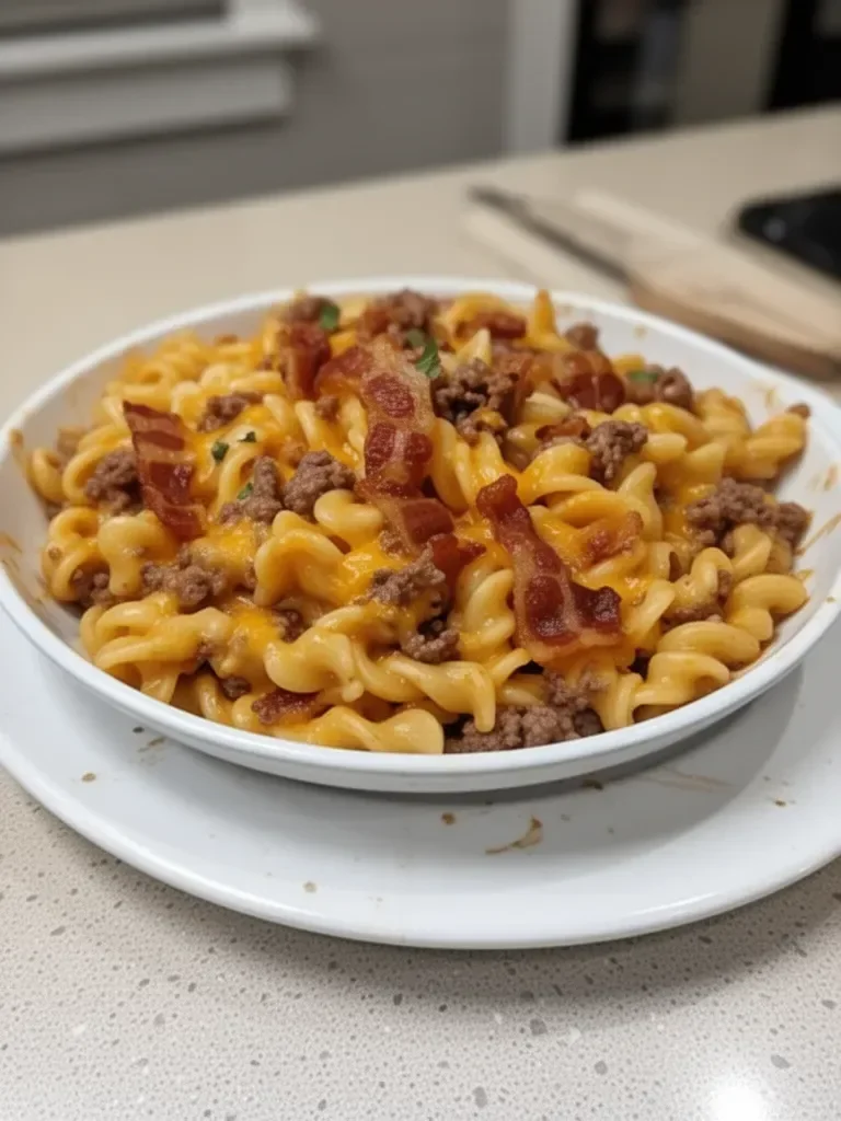 Loaded Bacon Cheeseburger Pasta You'll Crave Again and Again