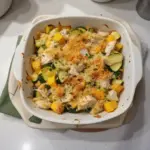 Low Carb Rotisserie Chicken Zucchini Casserole