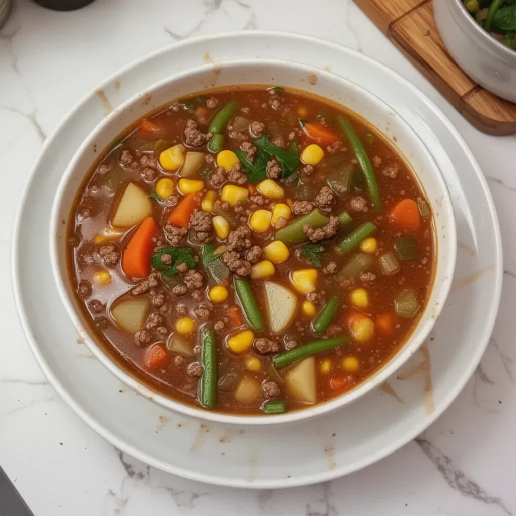 Low Fat Ground Venison Vegetable Soup