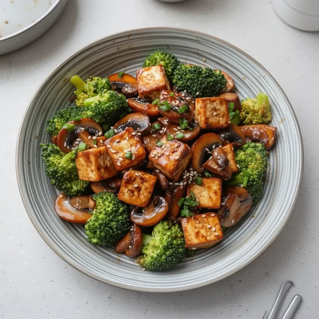 Mushroom and Tofu Stir-Fry