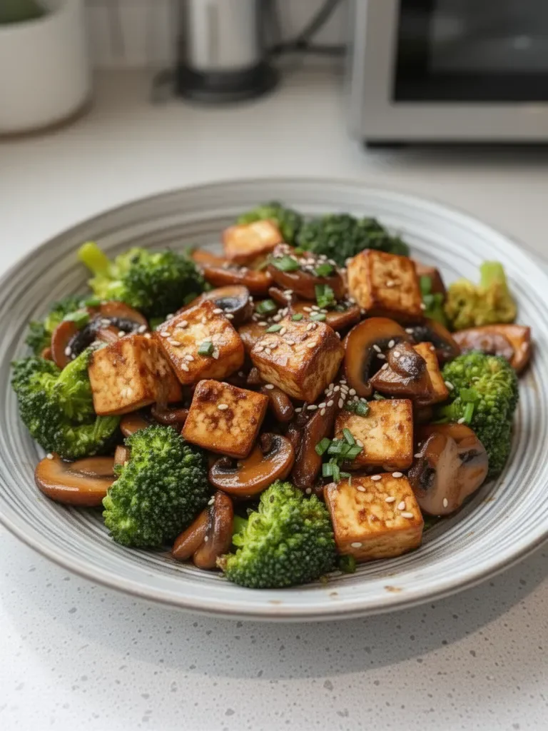 Mushroom and Tofu Stir-Fry