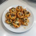 Mushroom Cheese Puff Bites