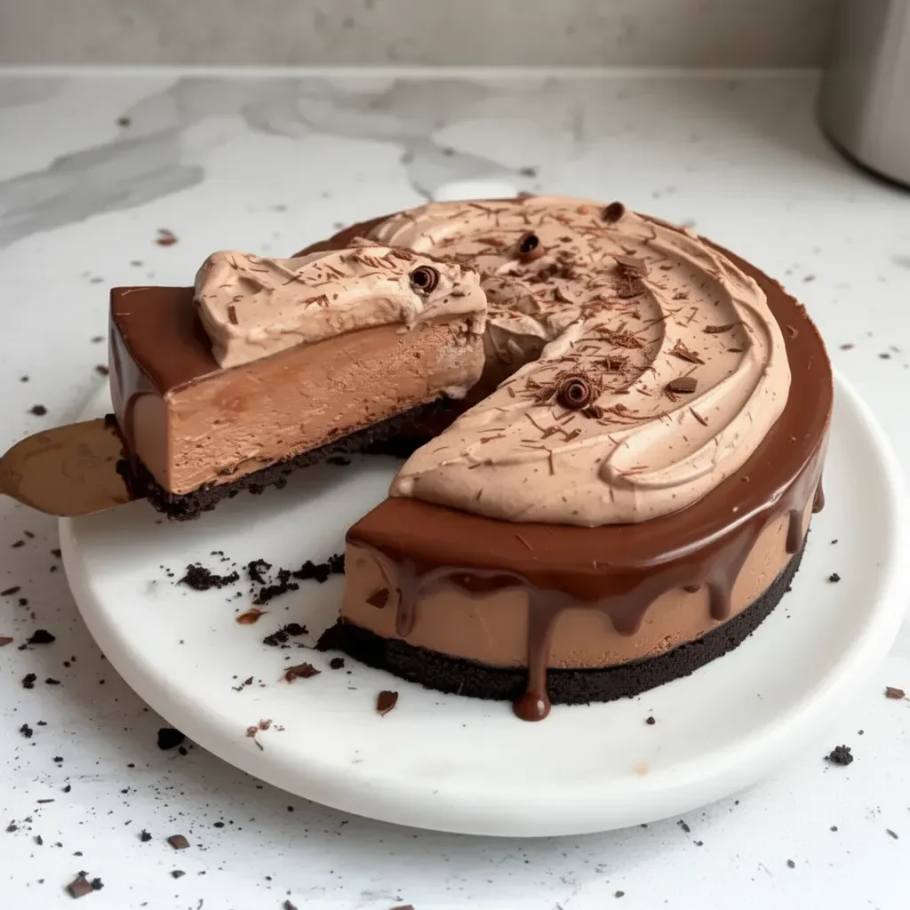 No-Bake Chocolate Cheesecake