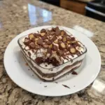 No-Bake Chocolate Peanut Butter Mousse Dessert