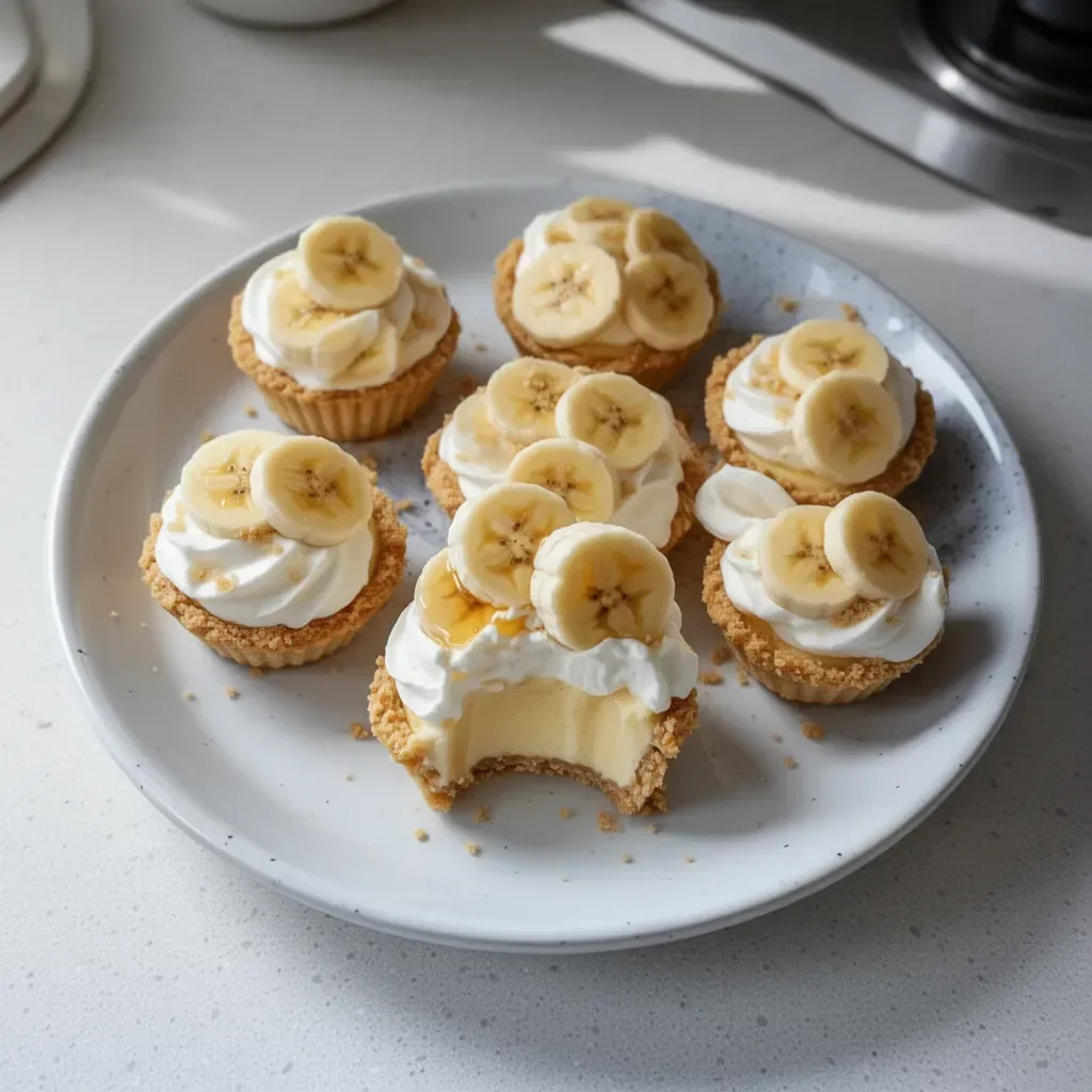 No-Bake Mini Banana Cream Pies