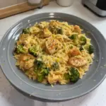 One-Pot Cheesy Chicken and Broccoli Orzo