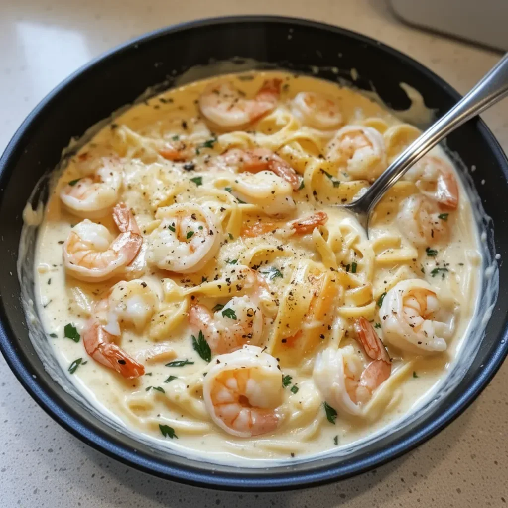 One-Pot Shrimp and Crab Alfredo