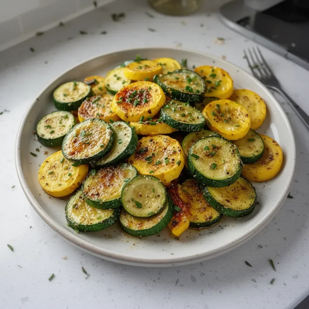 Oven-Roasted Zucchini and Yellow Squash