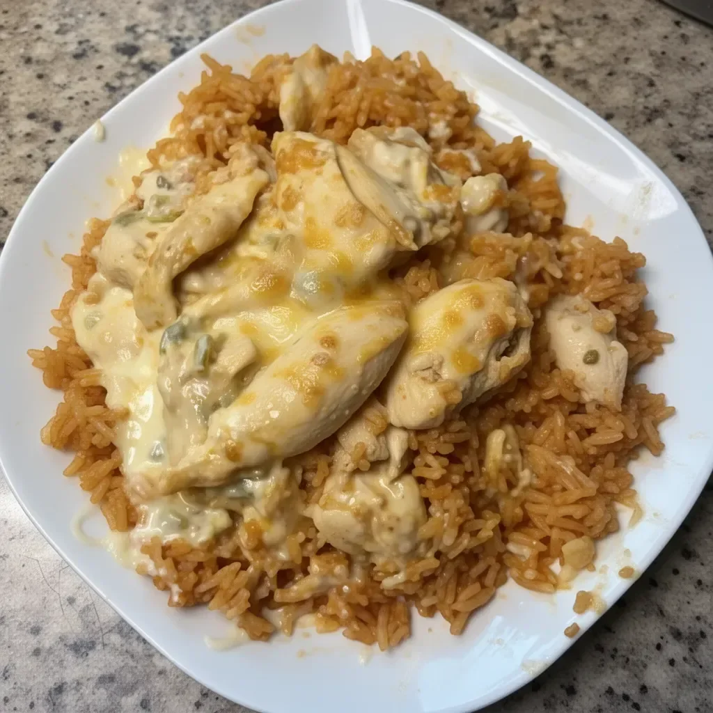 Rice with Chicken (Cheesy Chicken and Rice)