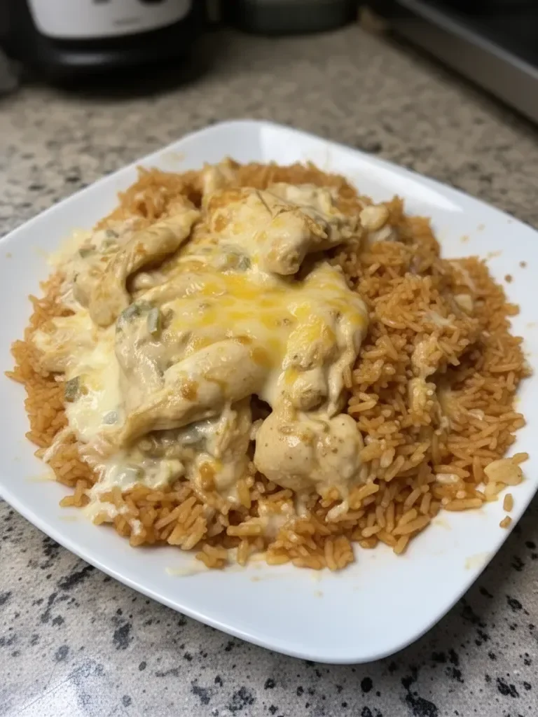 Rice with Chicken (Cheesy Chicken and Rice)
