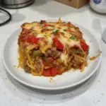 Sausage and Peppers Spaghetti Squash Casserole