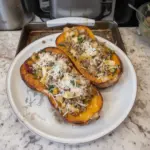 Sausage & Apple Stuffed Butternut Squash