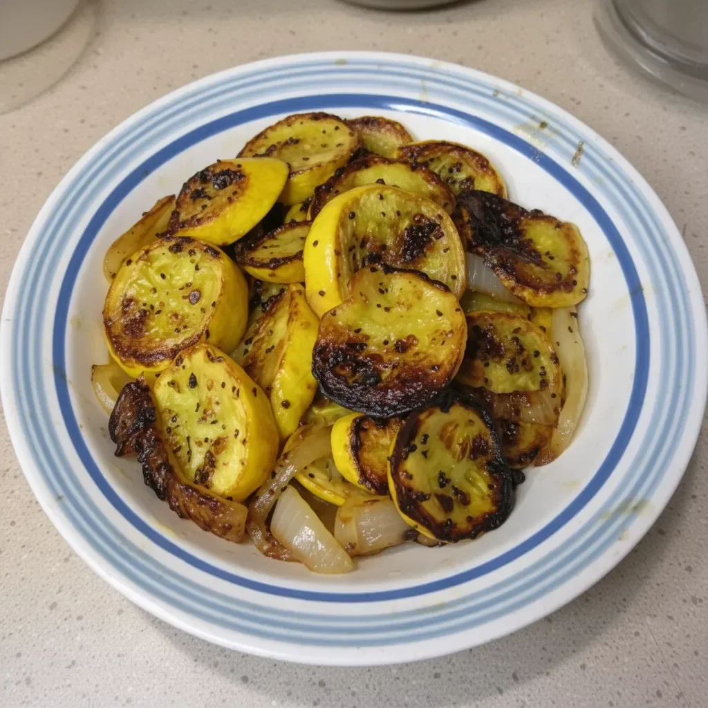Sautéed Yellow Squash and Onions