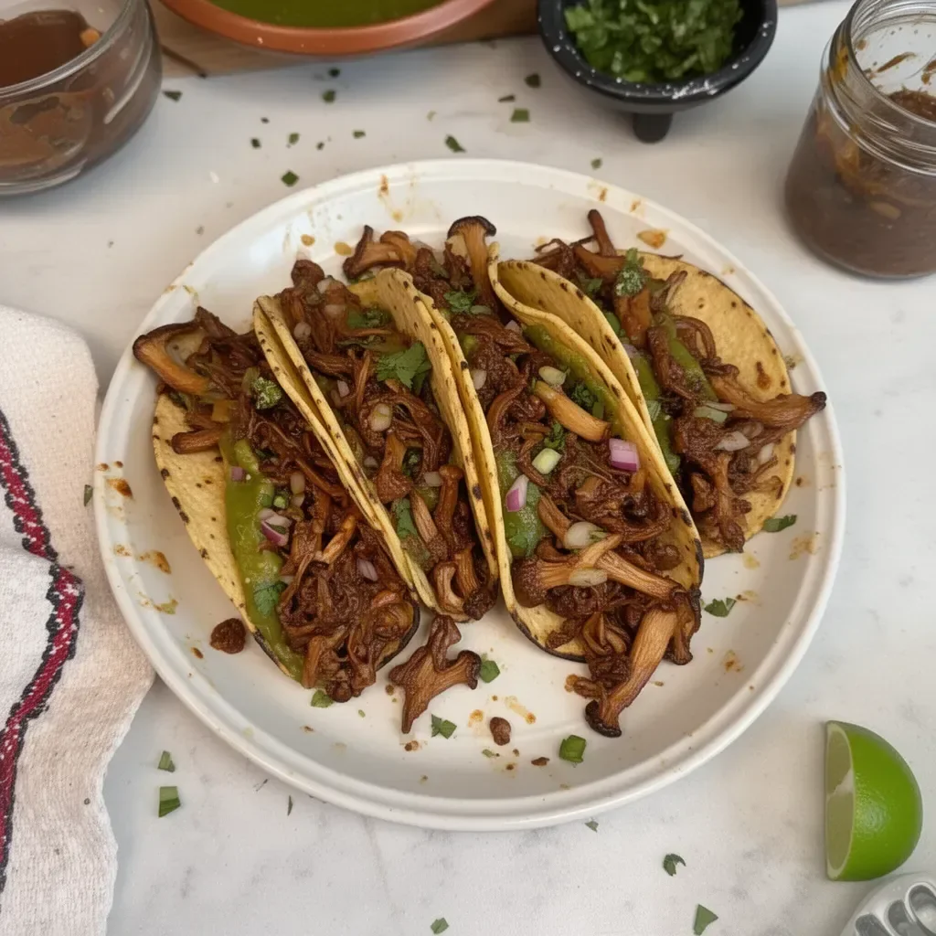 Savory King Oyster Mushroom Tacos