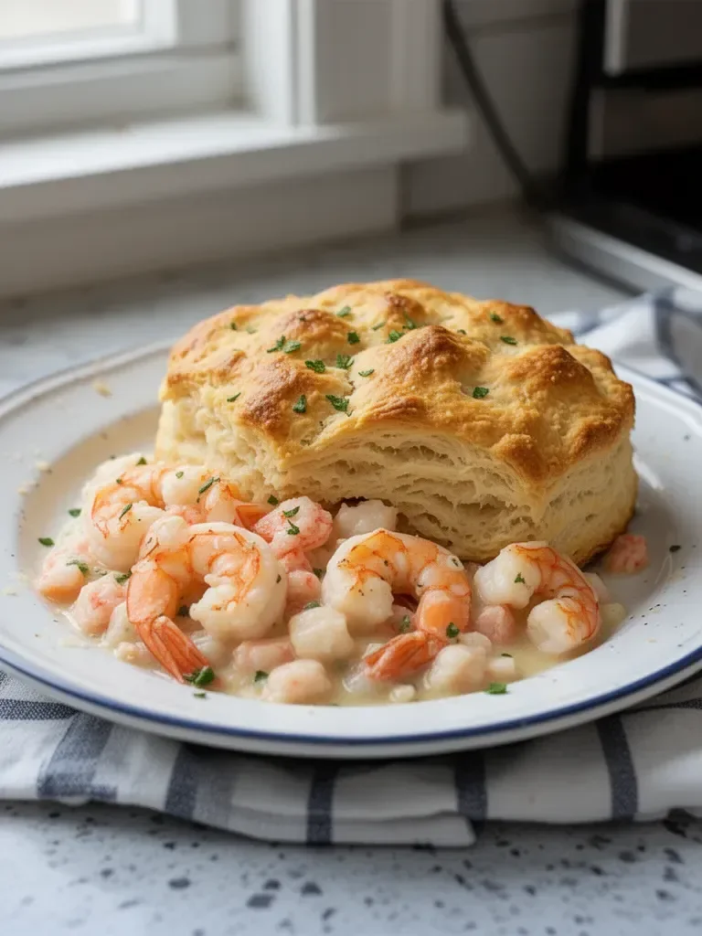 Shrimp & Lobster Biscuit Pot Pie: Comfort Food with a Twist