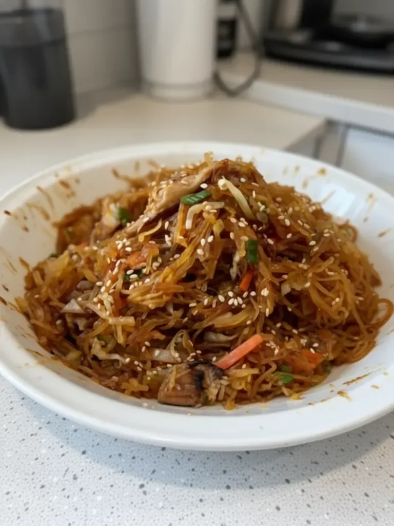 Spaghetti Squash Fried Noodles