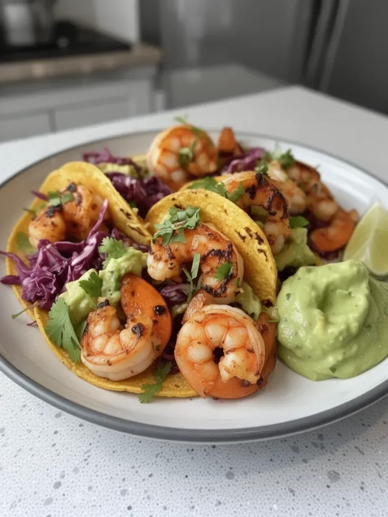 Spicy Shrimp Tacos with Avocado Crema: An Incredible 7-Step Delight