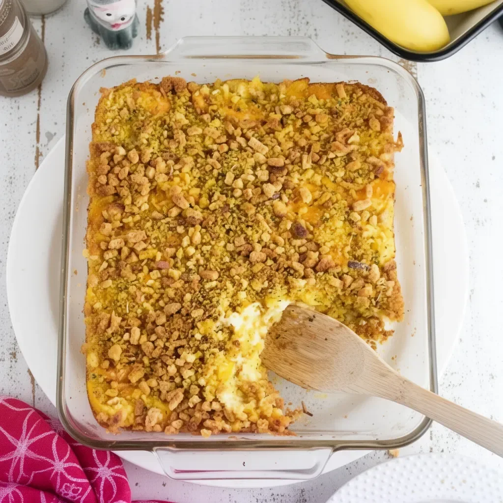Squash Casserole with Stuffing