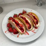 Strawberry Cheesecake Dessert Tacos
