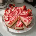 Strawberry Swirl Cheesecake