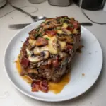 Swiss Bacon Mushroom Meatloaf