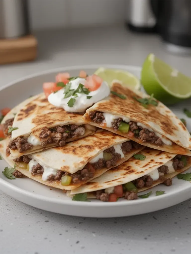 Tasty Ground Venison Quesadillas
