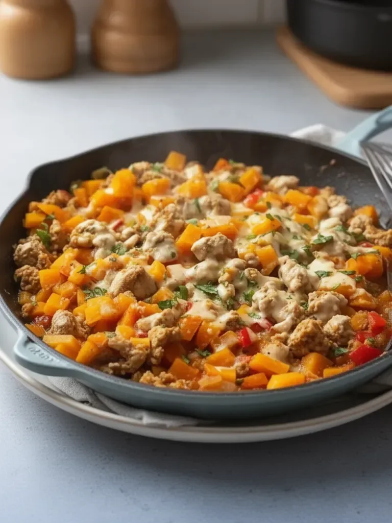 Turkey Butternut Squash Skillet Recipe