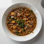 Vegan Lentil Mushroom Stew