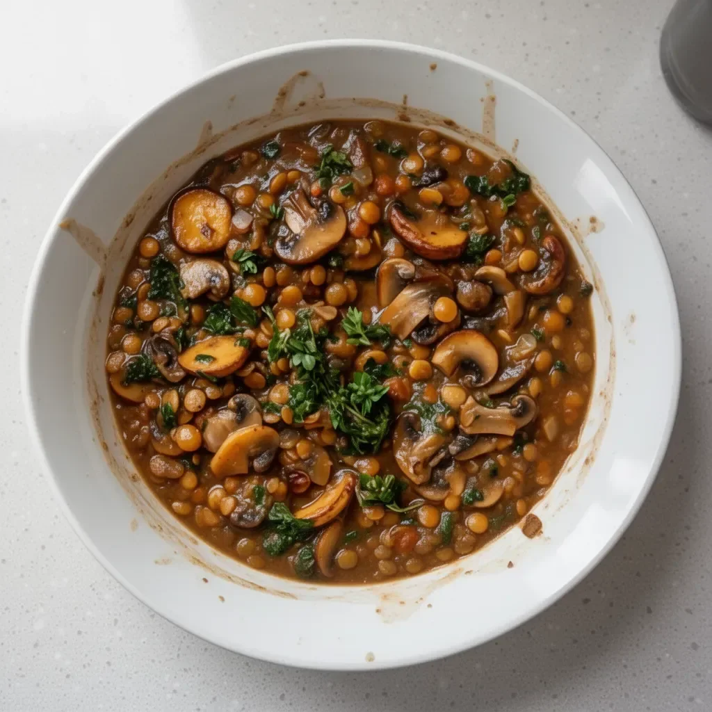 Vegan Lentil Mushroom Stew