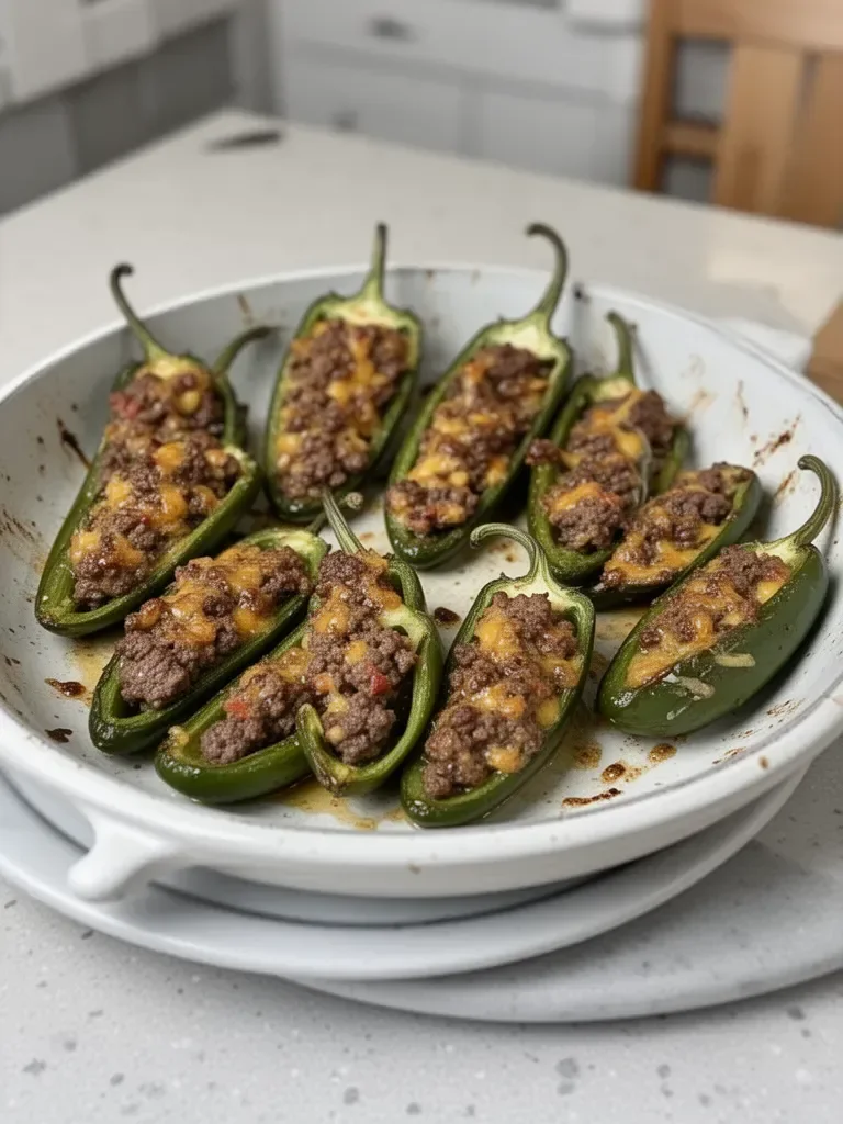 Venison Stuffed Jalapeño Peppers