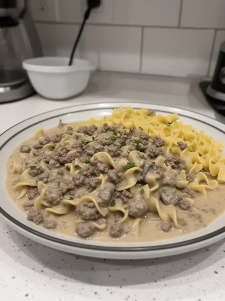 30-Minute Ground Beef Stroganoff