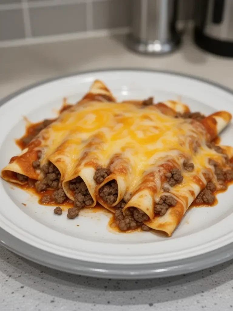 5 Ingredient Beef Enchiladas