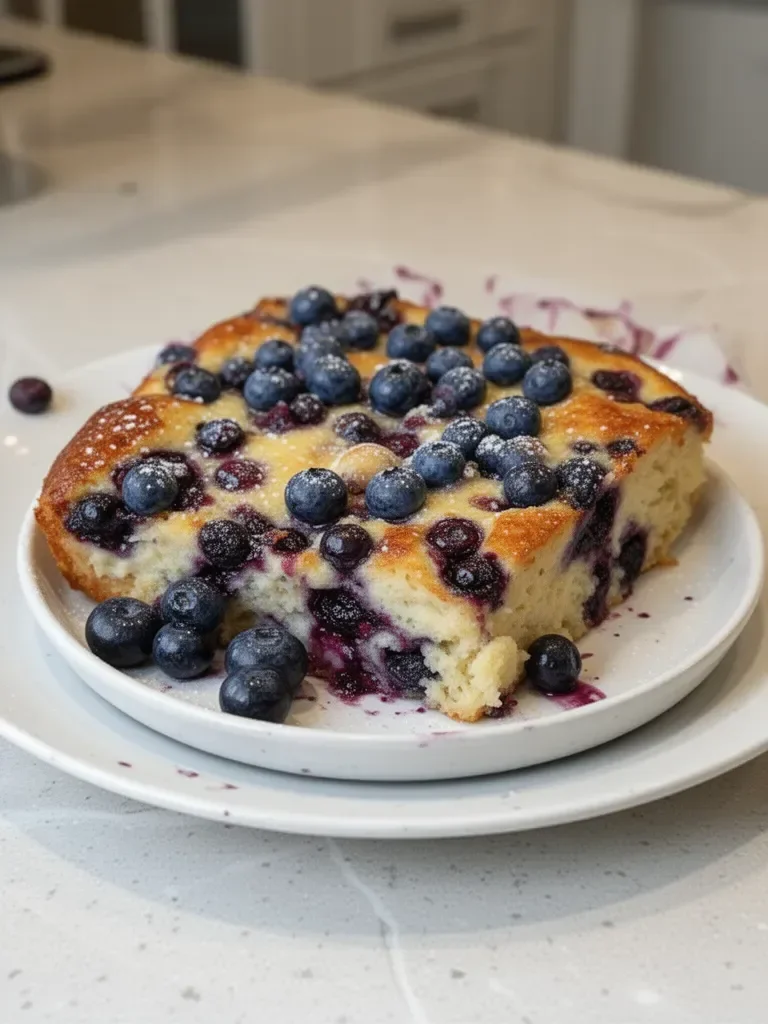 Blueberry Buttermilk Pancake Casserole 7 Blueberry Buttermilk Pancake Casserole