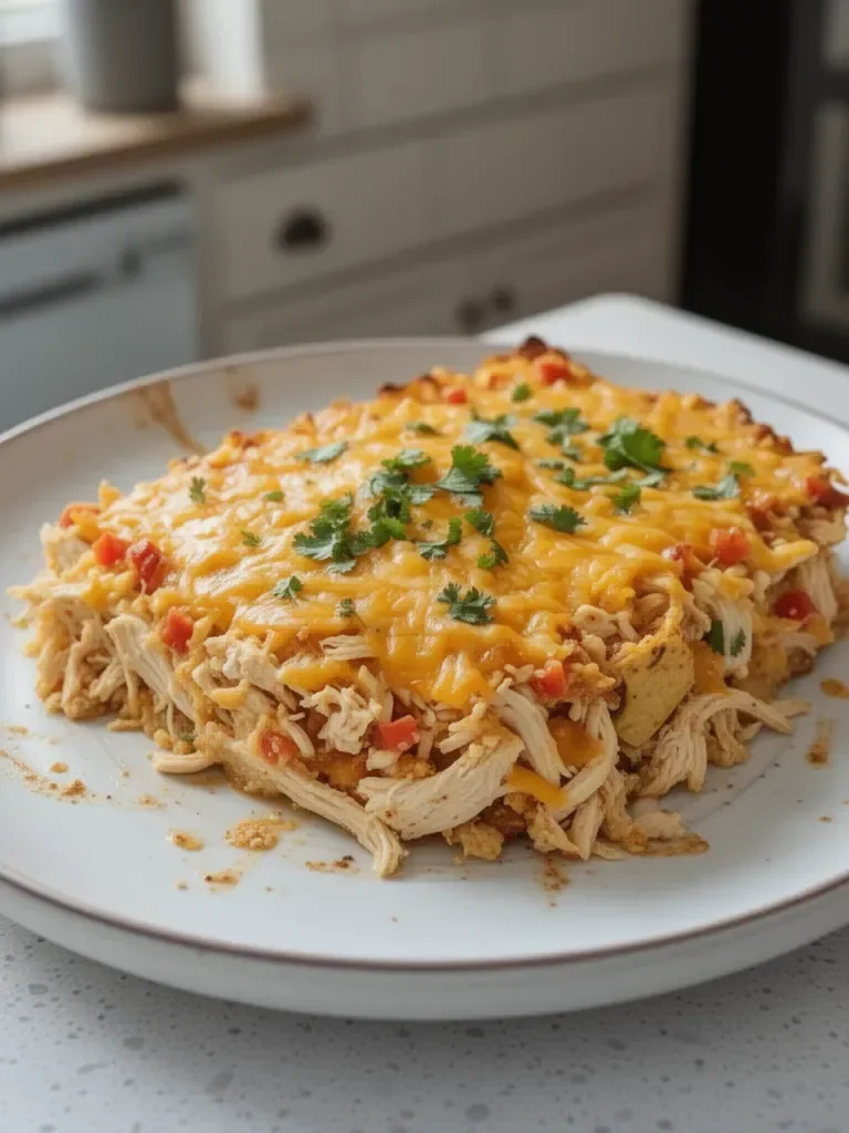 Cheesy Chicken Taco Casserole