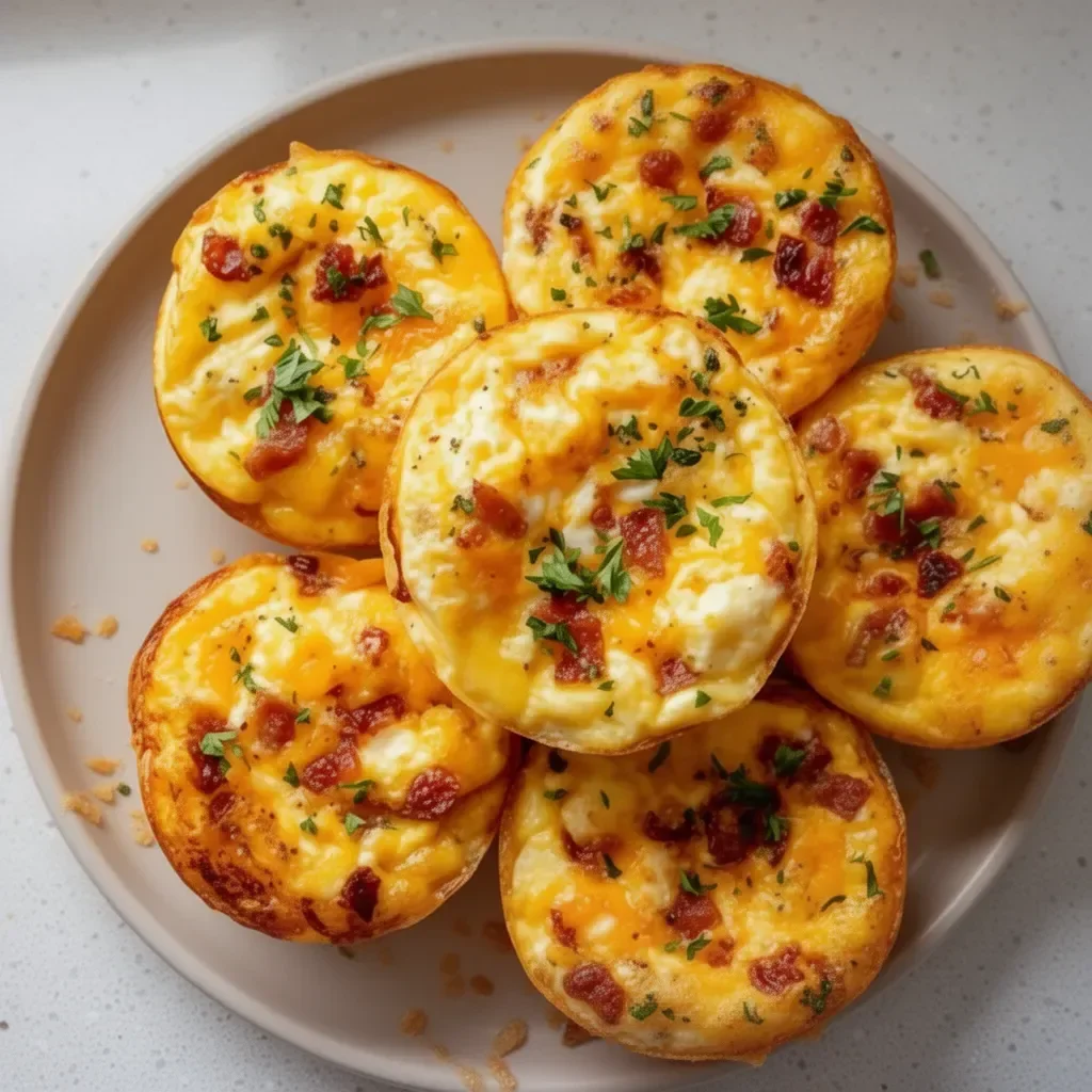 Cheesy muffin tin cottage cheese egg bites for a nutritious breakfast