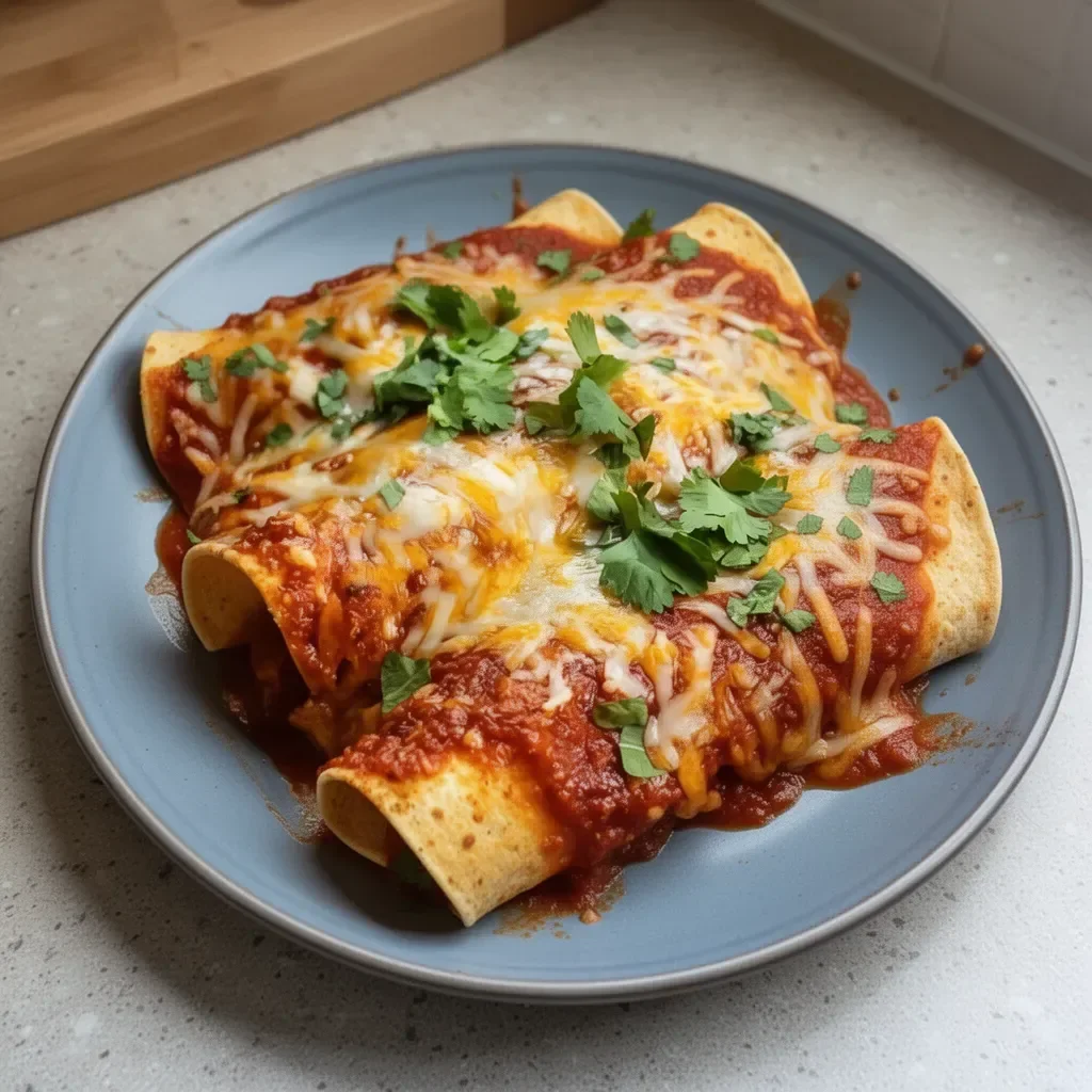 Cheesy Rotisserie Chicken Enchiladas