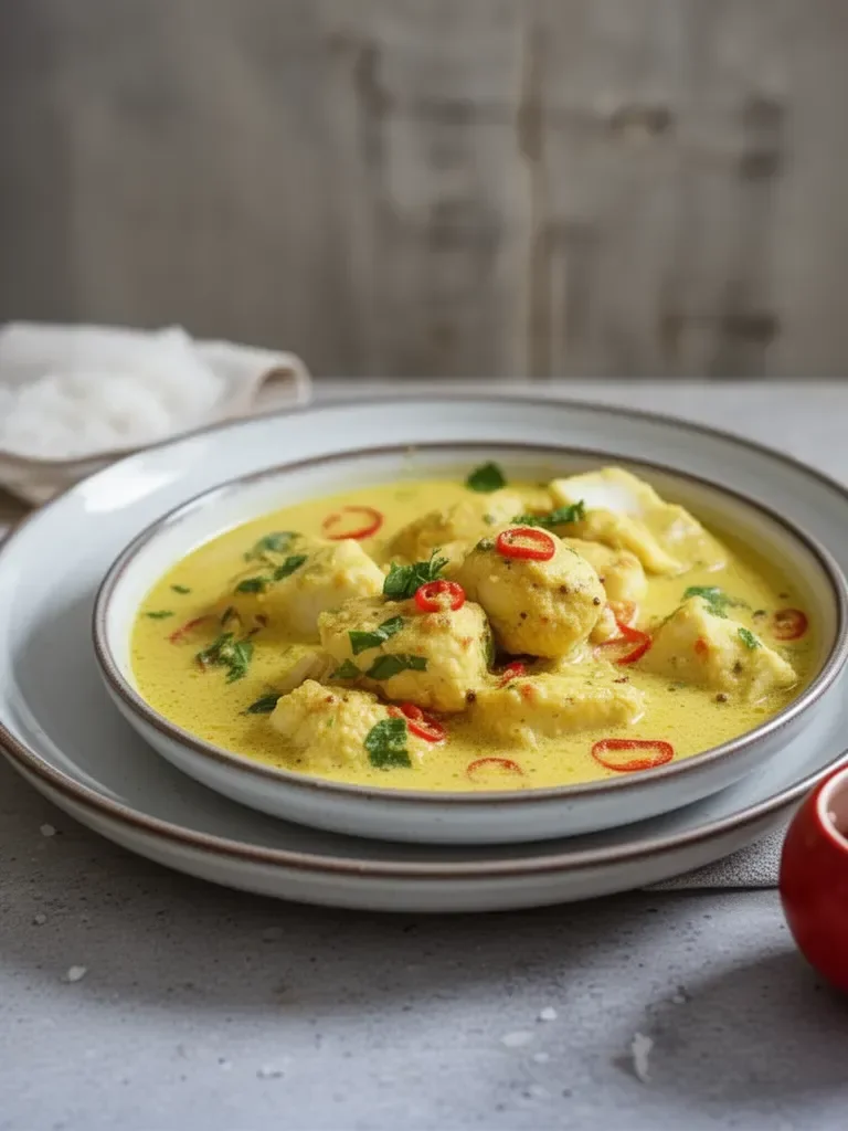Coconut fish curry