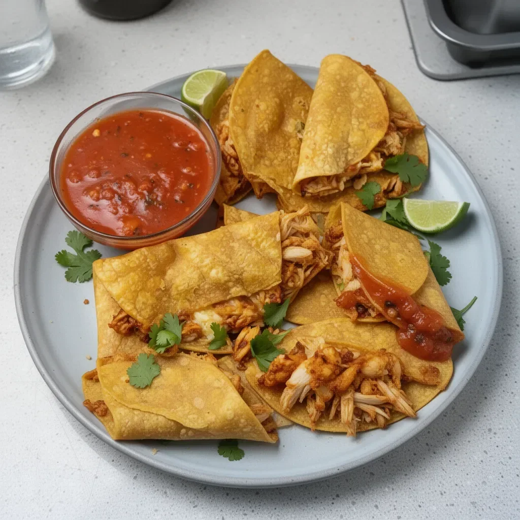 Easy Baked Crispy Chicken Tacos