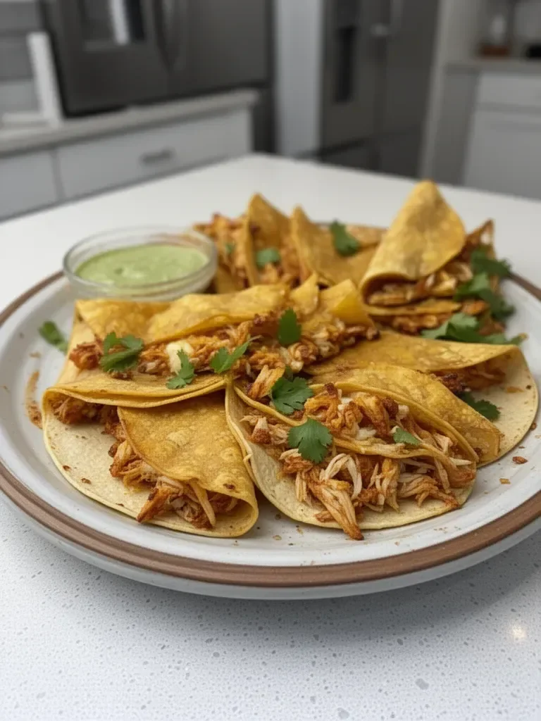 Easy Baked Crispy Chicken Tacos